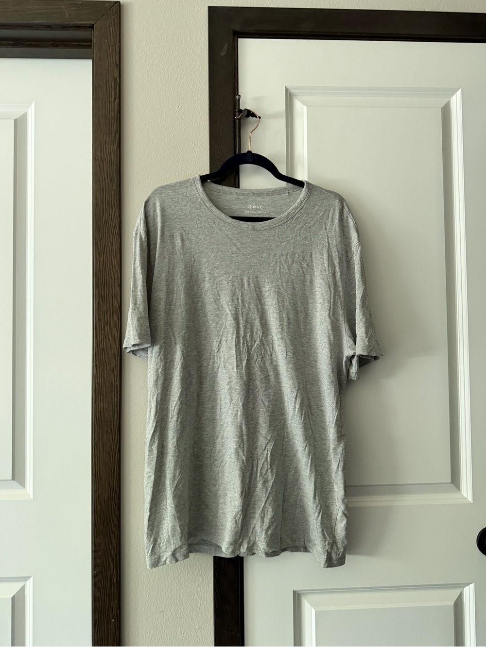 Quince Men's Short Sleeve Crew Tee - Heather Gray